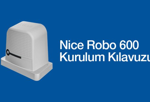 Nice Robo 600 Otomatik Kapı Motoru Kurulum Kılavuzu PDF