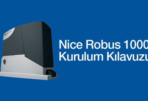 Nice Robus 1000 Otomatik Kapı Motoru Kurulum Kılavuzu PDF