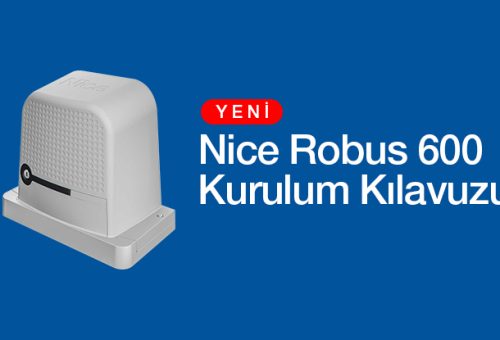 Nice Robus 600 (YENİ) Otomatik Kapı Motoru Kurulum Kılavuzu PDF
