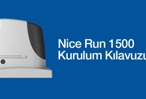 Nice Run 1500 Otomatik Kapı Motoru Kurulum Kılavuzu PDF