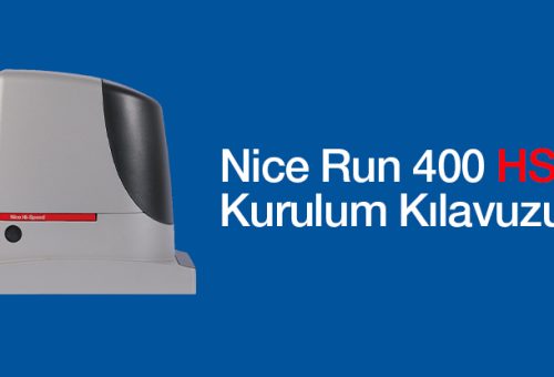 Nice Run 400 HS Otomatik Kapı Motoru Kurulum Kılavuzu PDF